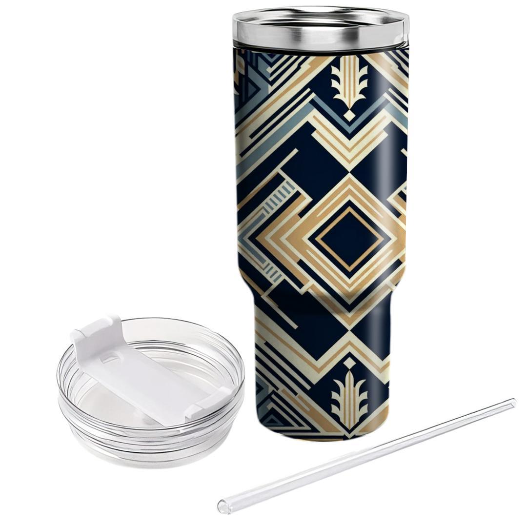 Art Deco Chevron Delight  Tumblers With Lids