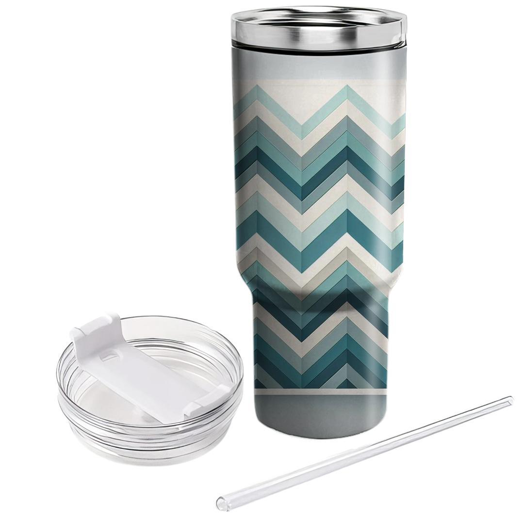 Harmonious Chevron Waves  Insulated Tumblers