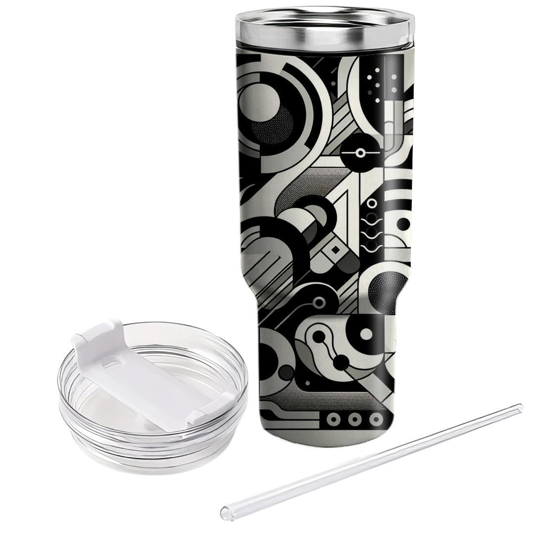 Abstract Monochrome Mirage  Tumblers For Gifts