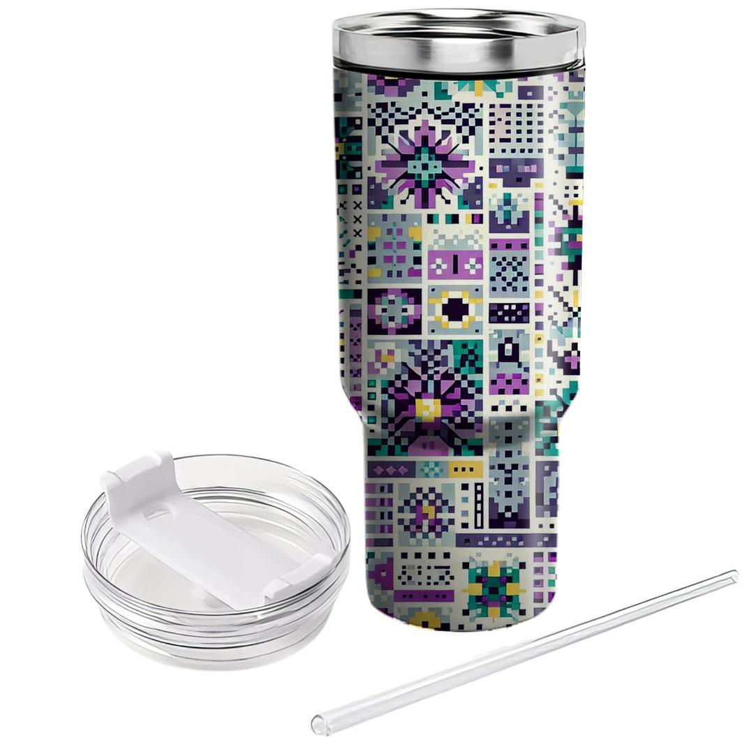 Digital Pixel Bloom  Tumblers For Gifts