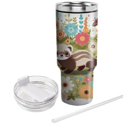 Whimsical Ferret Adventure  Tumblers With Lids