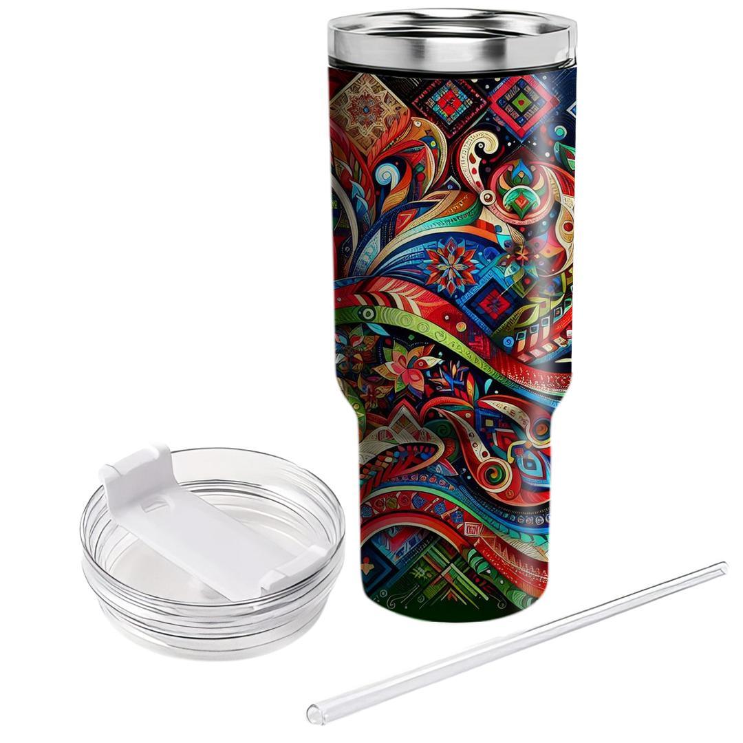 Radiant Unity - Festival Of Nations  Tumblers With Lids