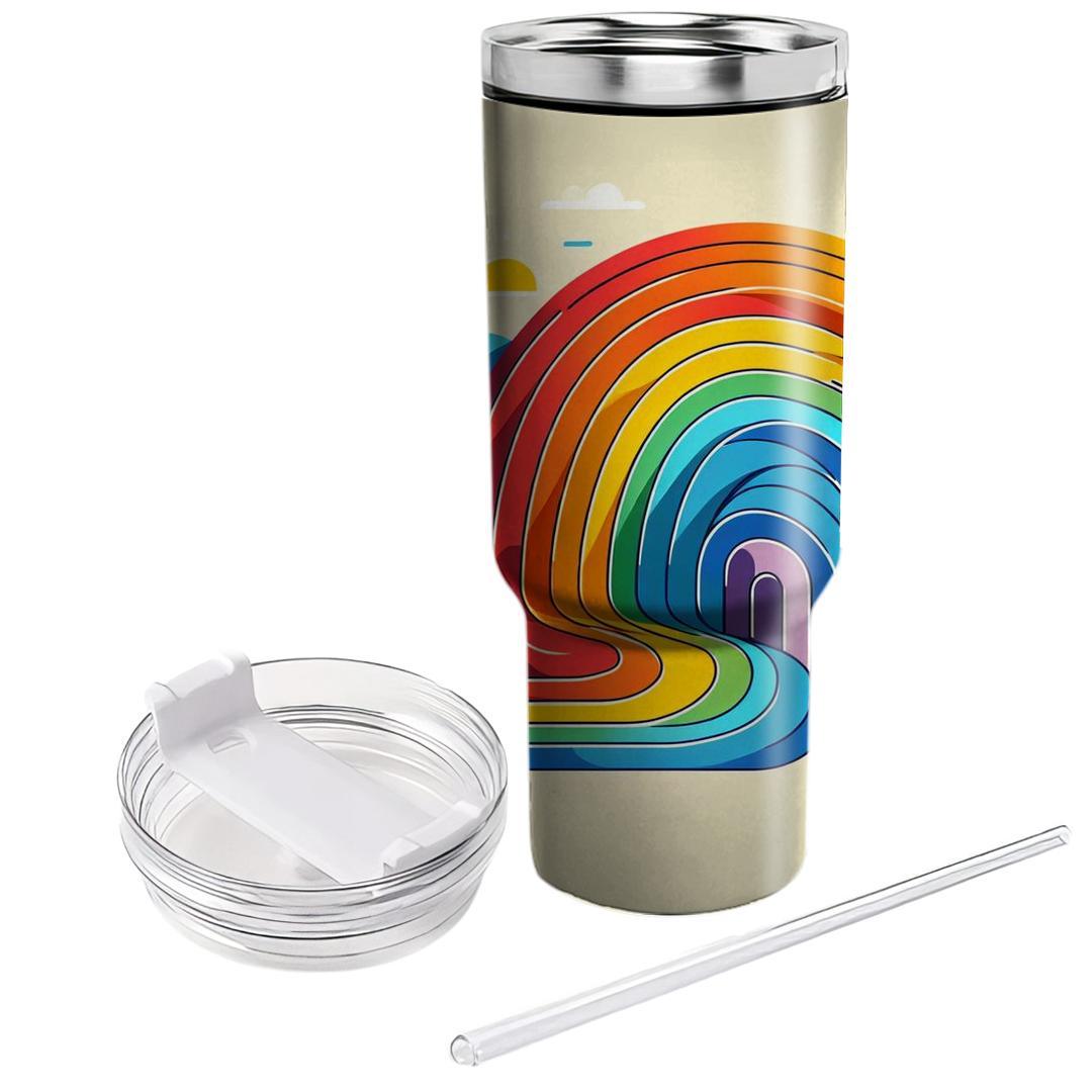 Summer Rainbow Delight  Unique Tumblers