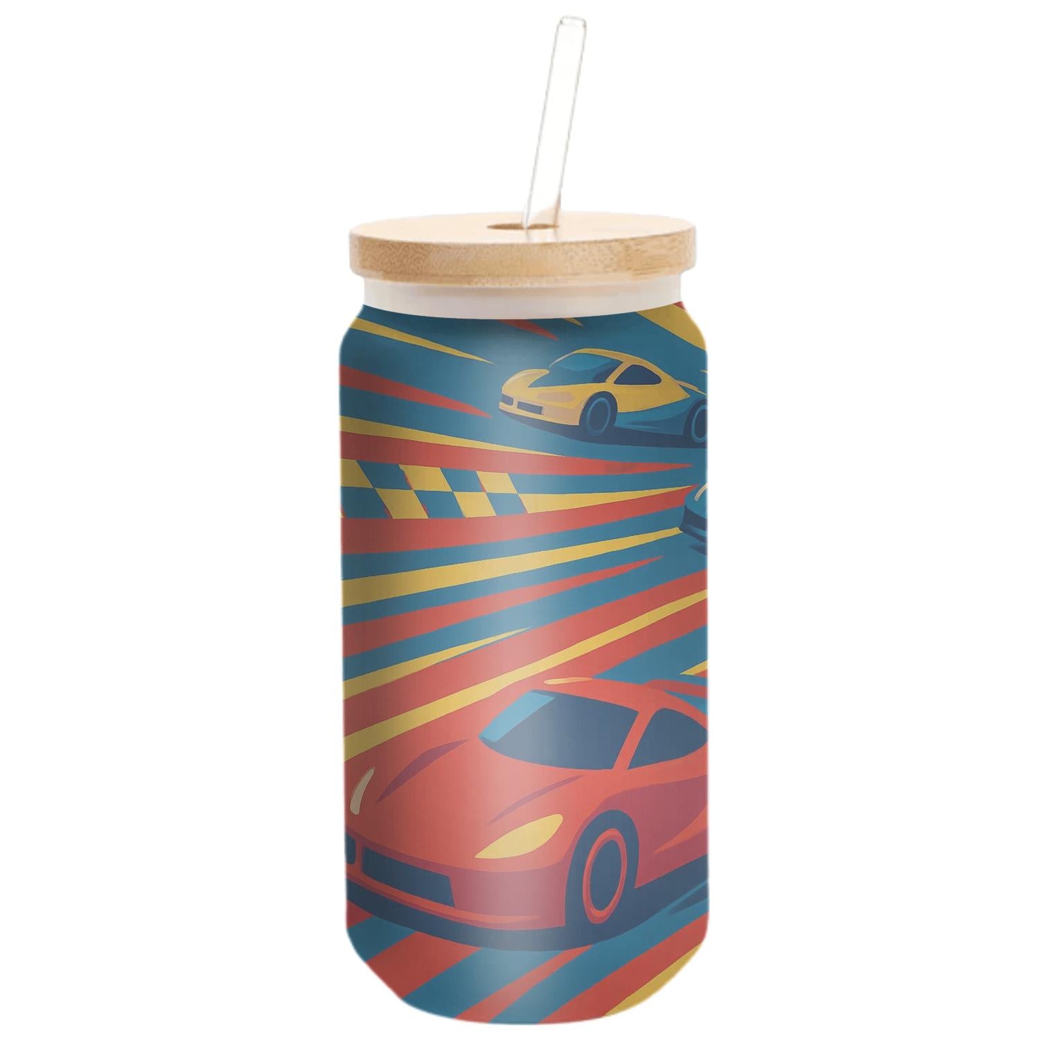 Retro Wave Runner Travel Tumblers