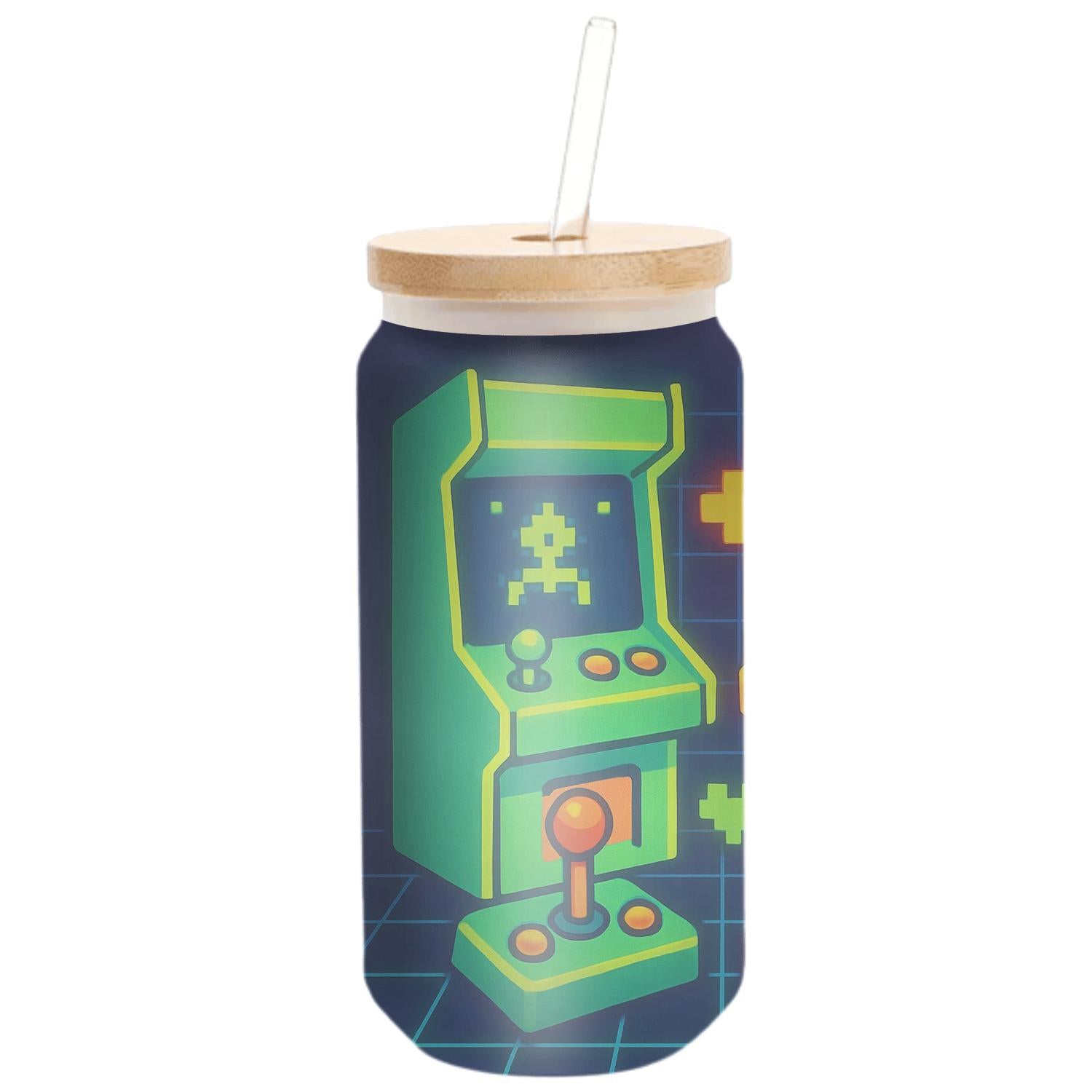 Retro Arcade Paradise Travel Tumblers