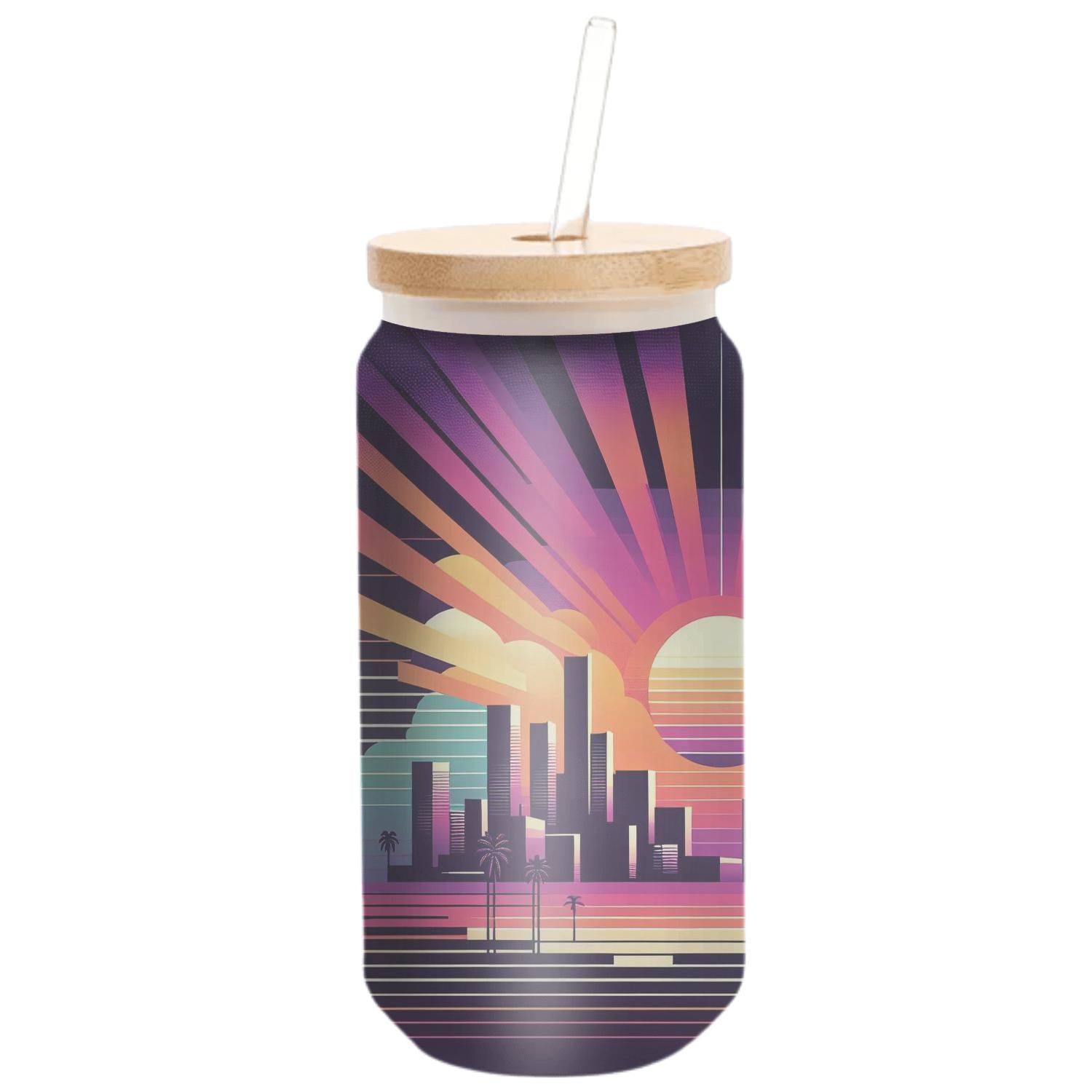 Electric Sunrise Travel Tumblers