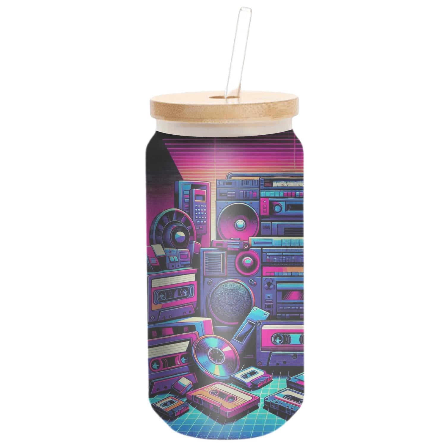 Retro Tech Aesthetic Travel Tumblers
