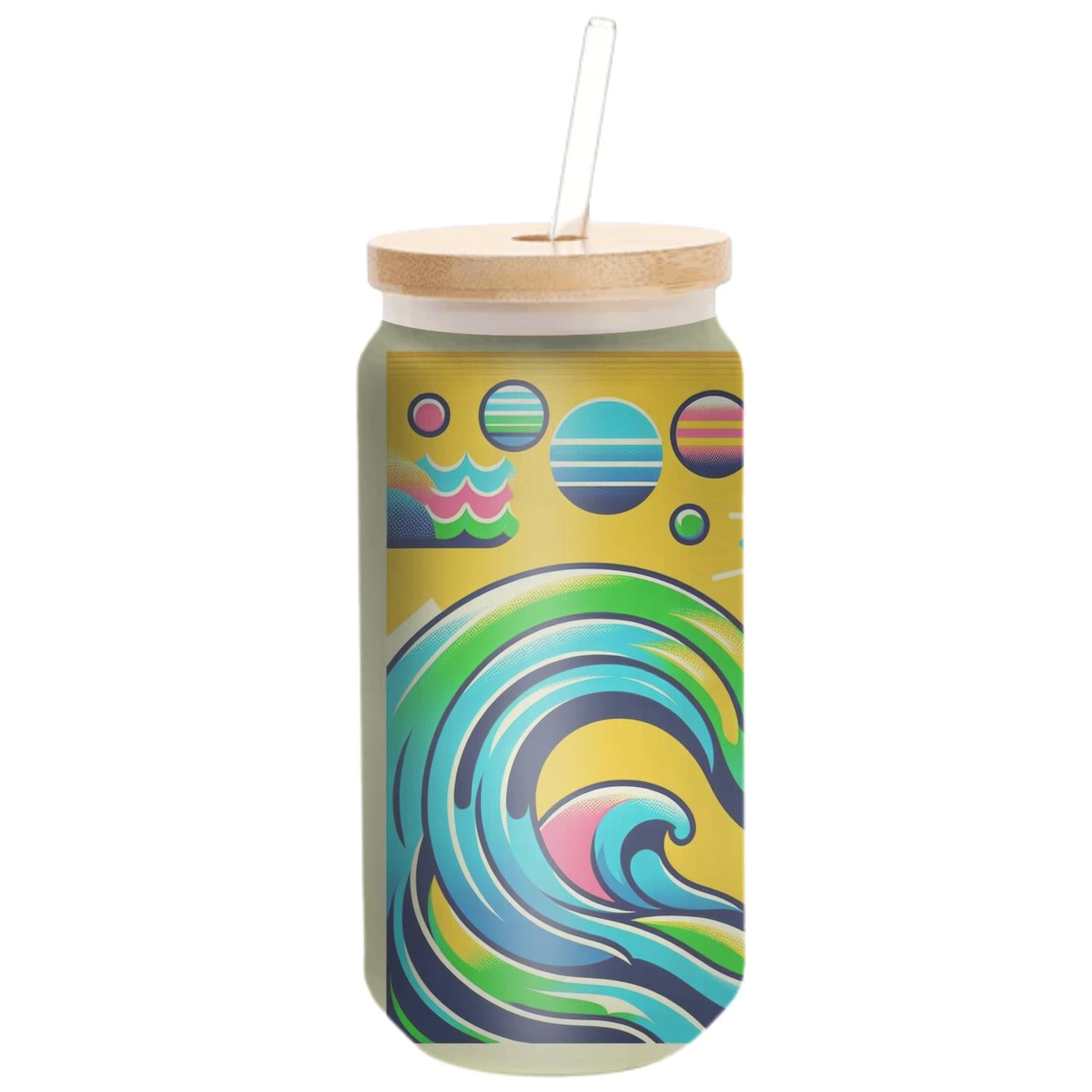 Radical 80s Waves Travel Tumblers