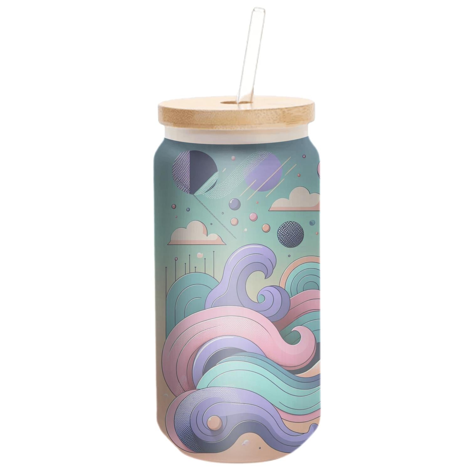 Pastel Pop Waves Travel Tumblers