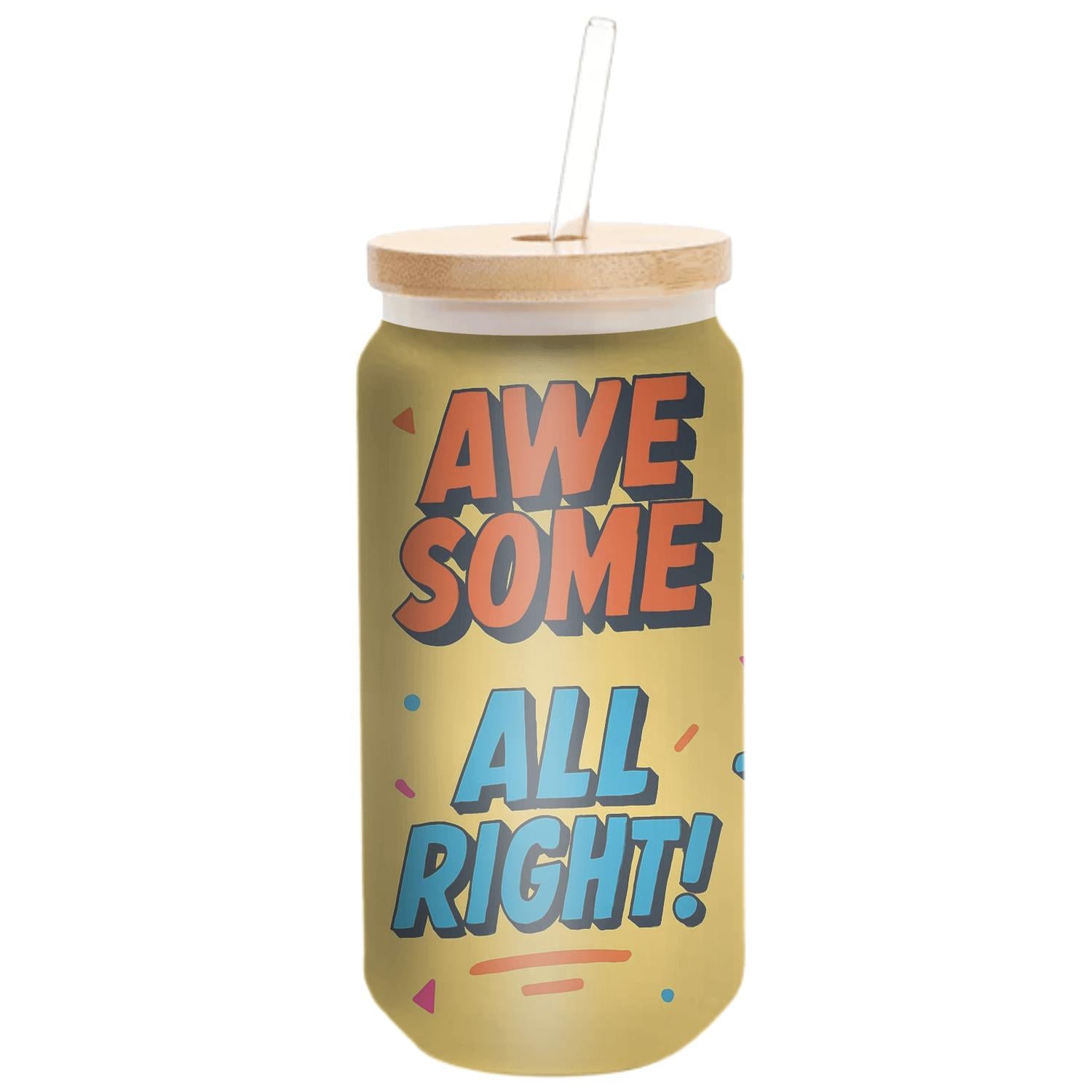 Bold Typography Tumbler Custom Tumblers