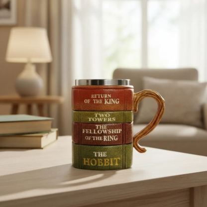Book Series Inspired Coffee Mug With Decorative Design
