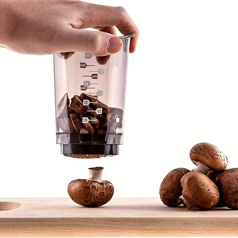 SwiftSlice Manual Vegetable Chopper Cup With Stainless Steel Blade