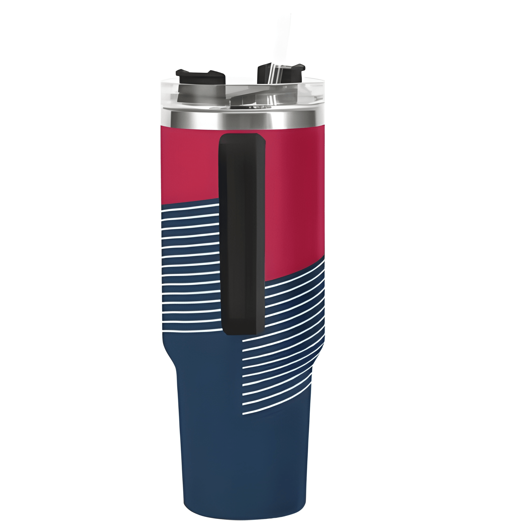 Custom New England Stainless Steel Cup with Name Straw And  Handle