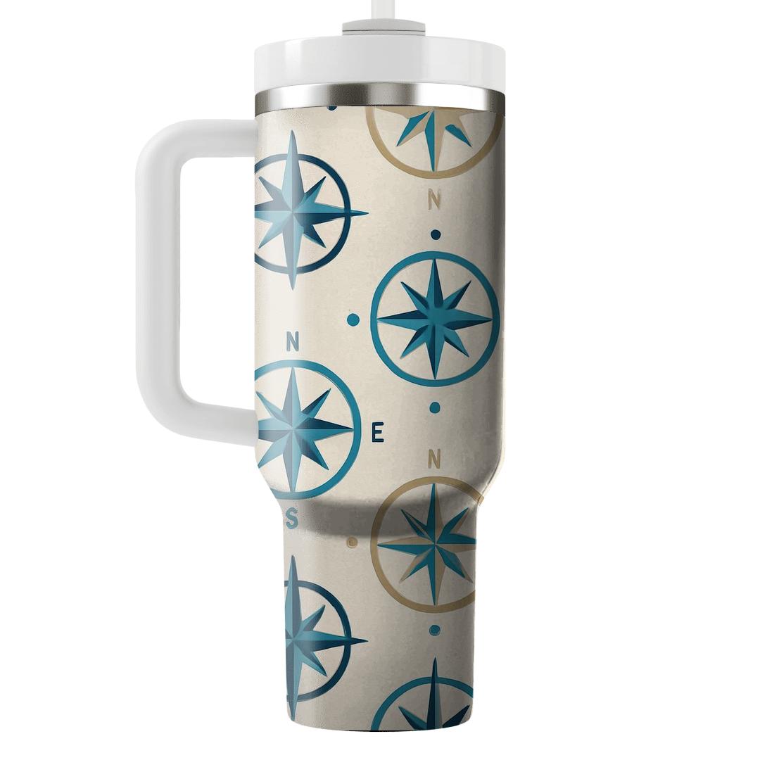 Turquoise Compass Repeat tumbler cups