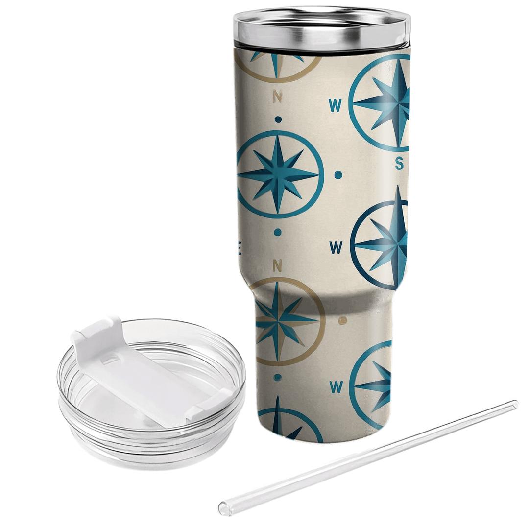 Turquoise Compass Repeat tumbler cups