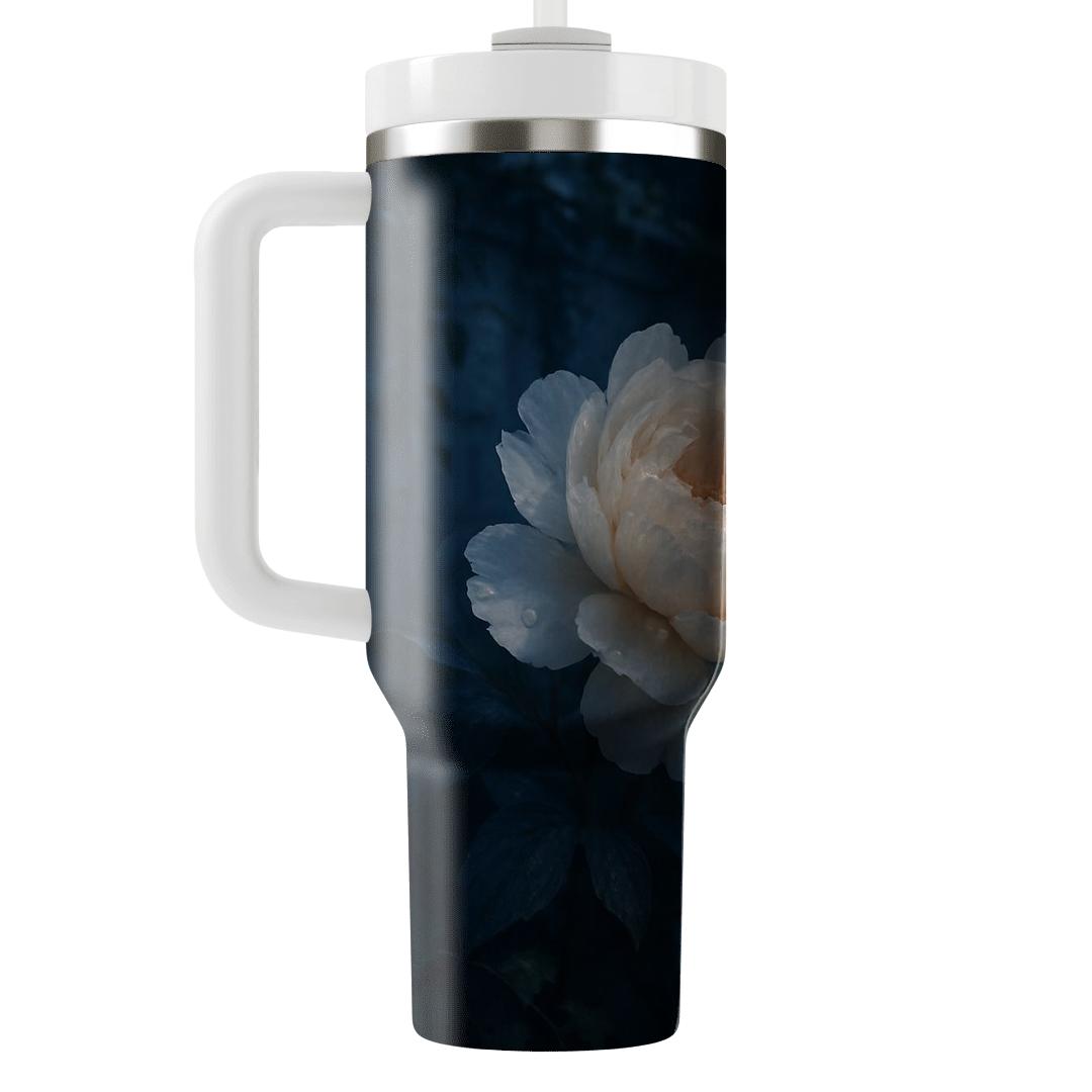 Moonlit Peony Whisper insulated tumblers