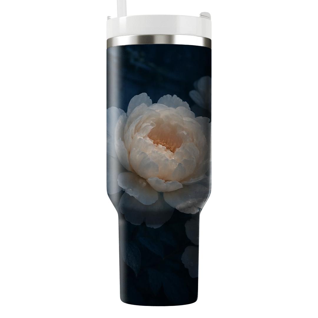 Moonlit Peony Whisper insulated tumblers