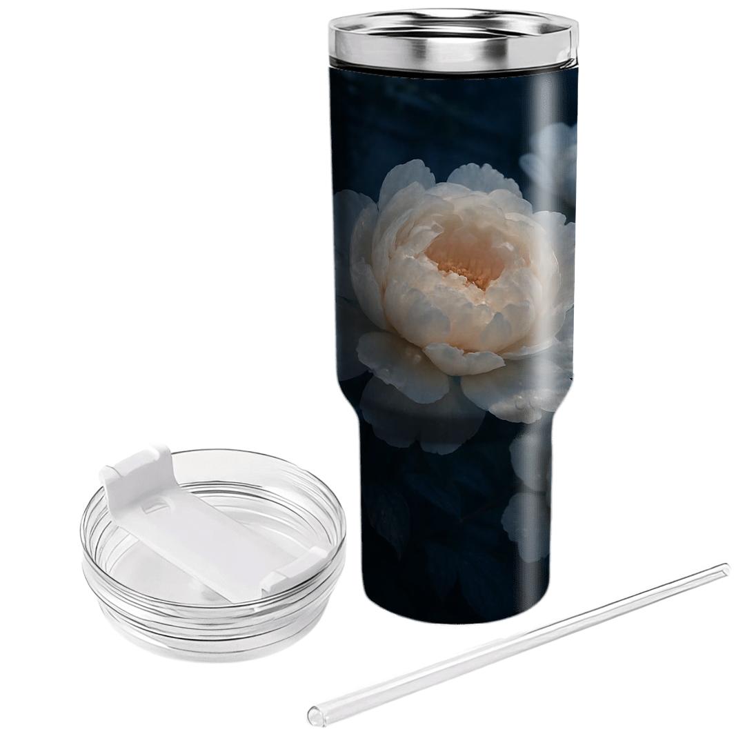 Moonlit Peony Whisper insulated tumblers
