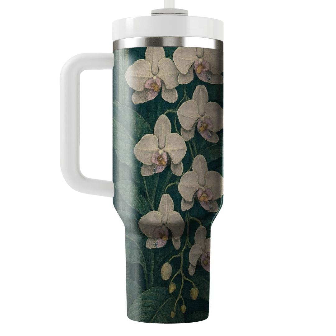 Verdant Orchid Tapestry tumblers for gifts
