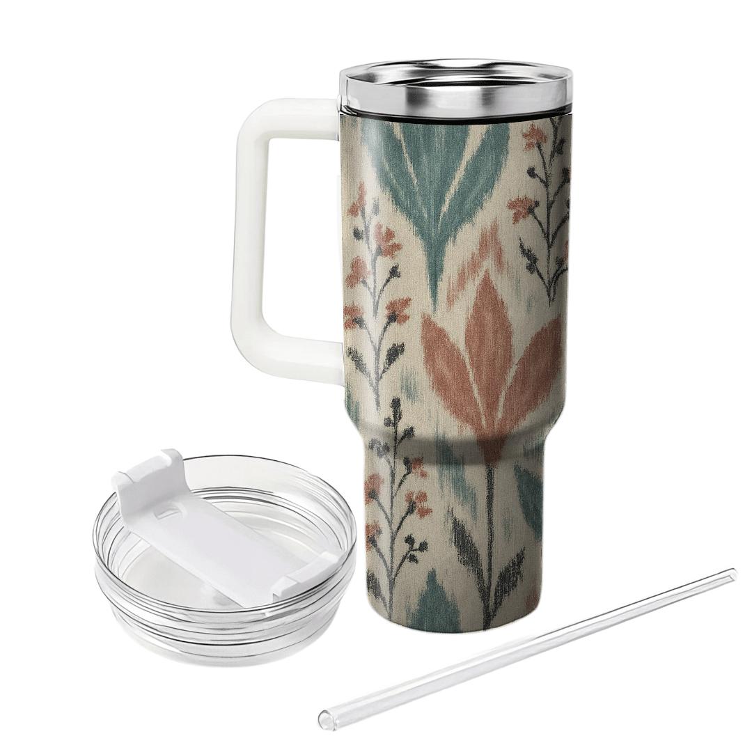 Botanical Ikat Cascade tumblers for gifts