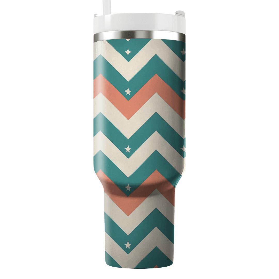Celestial Chevron Mosaic insulated tumblers