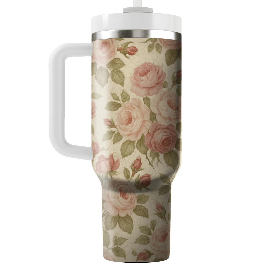 Vintage Tea Rose Chintz insulated tumblers