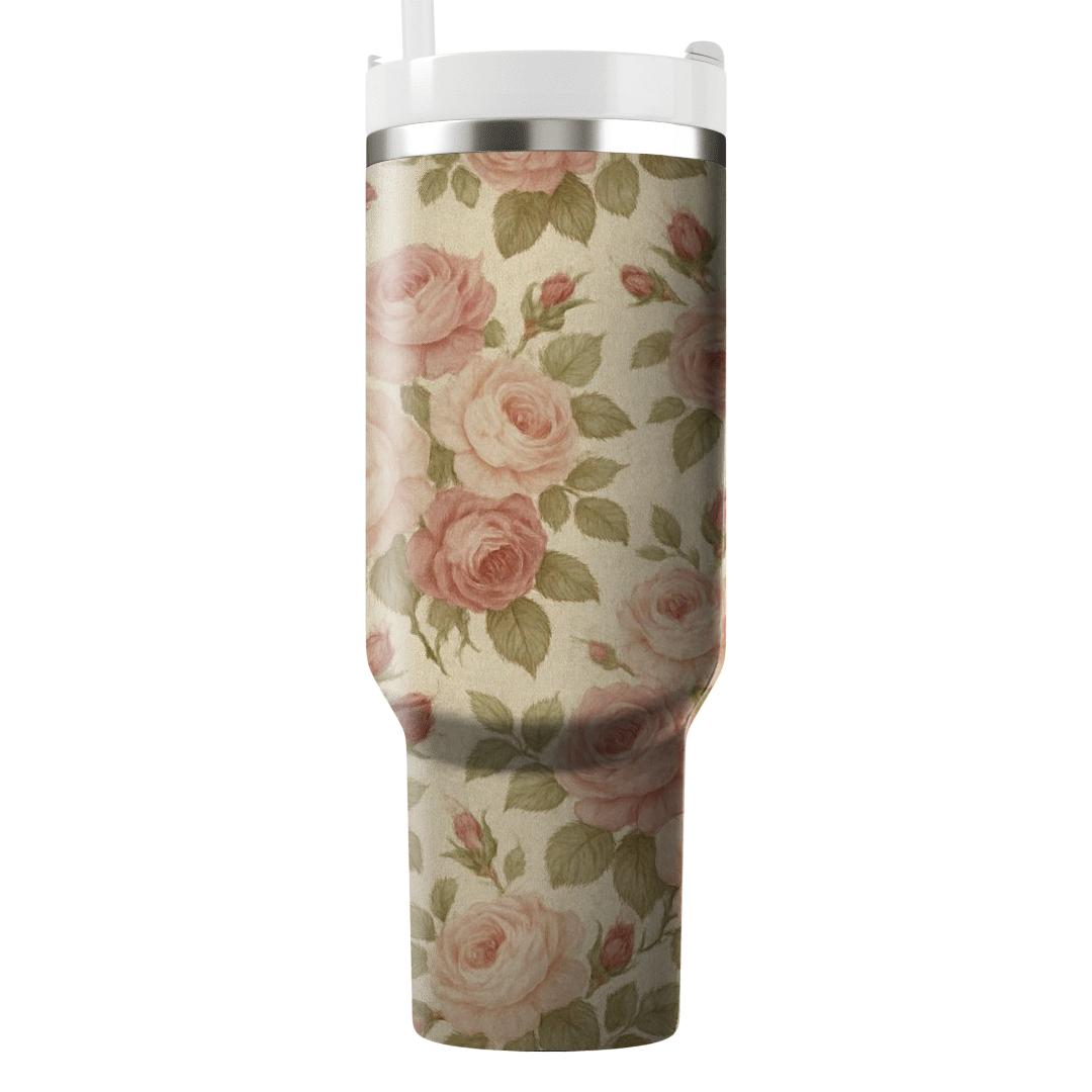 Vintage Tea Rose Chintz insulated tumblers