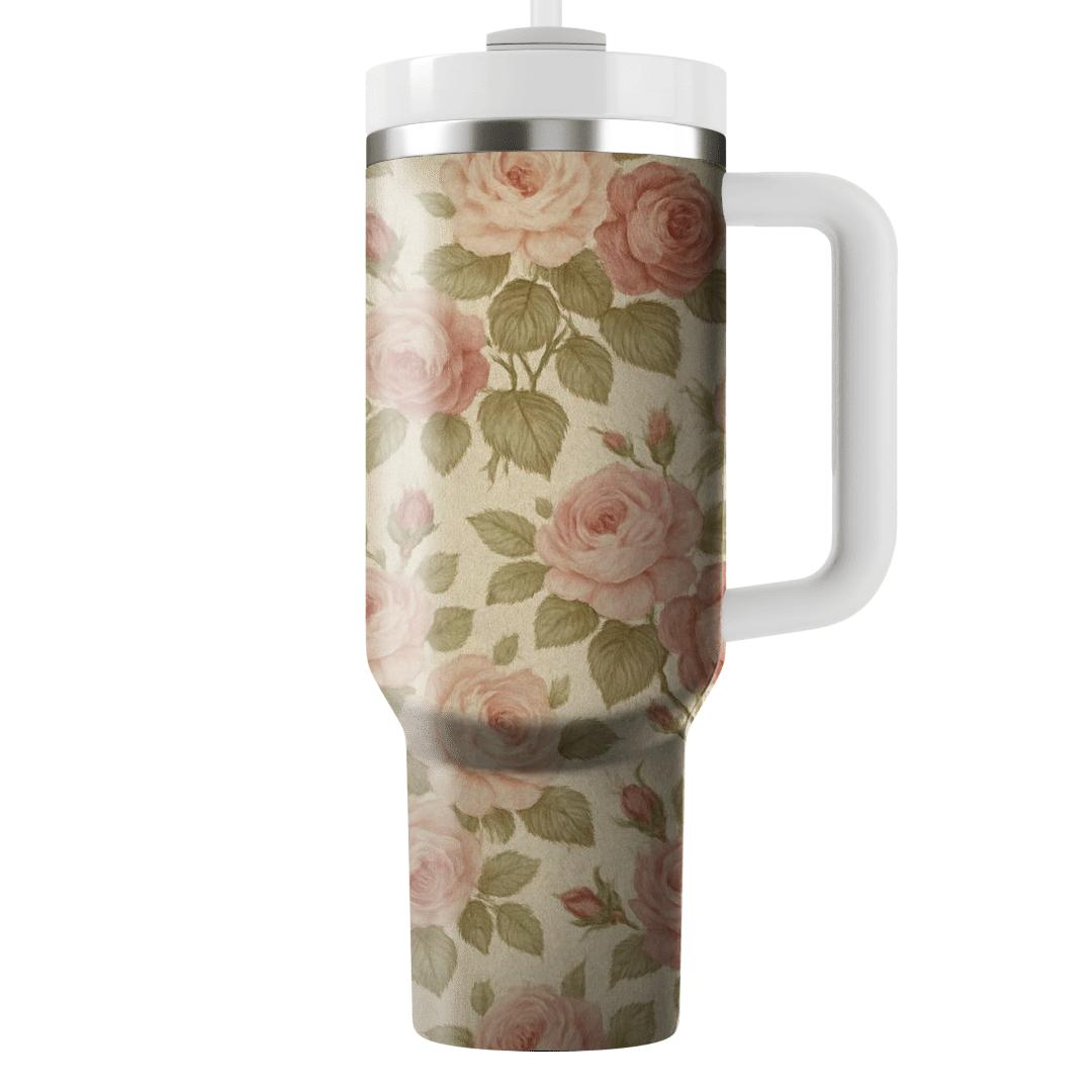 Vintage Tea Rose Chintz insulated tumblers