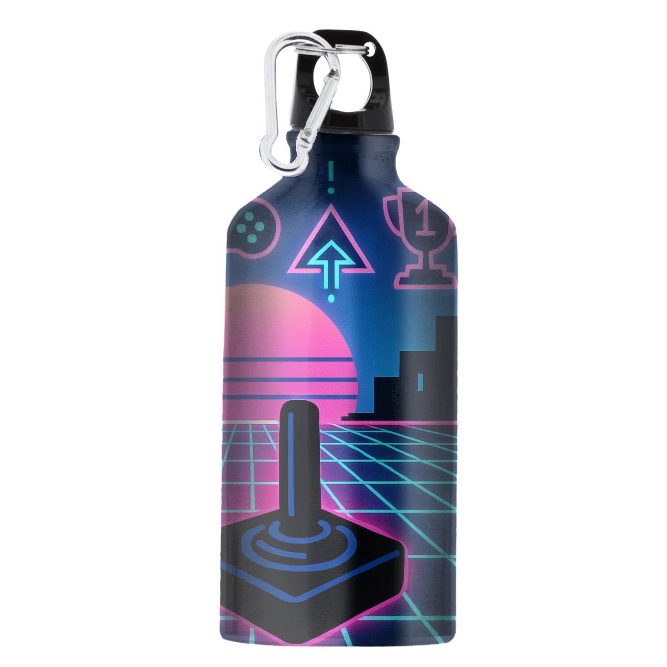 Neon Arcade Grid portable sports bottles