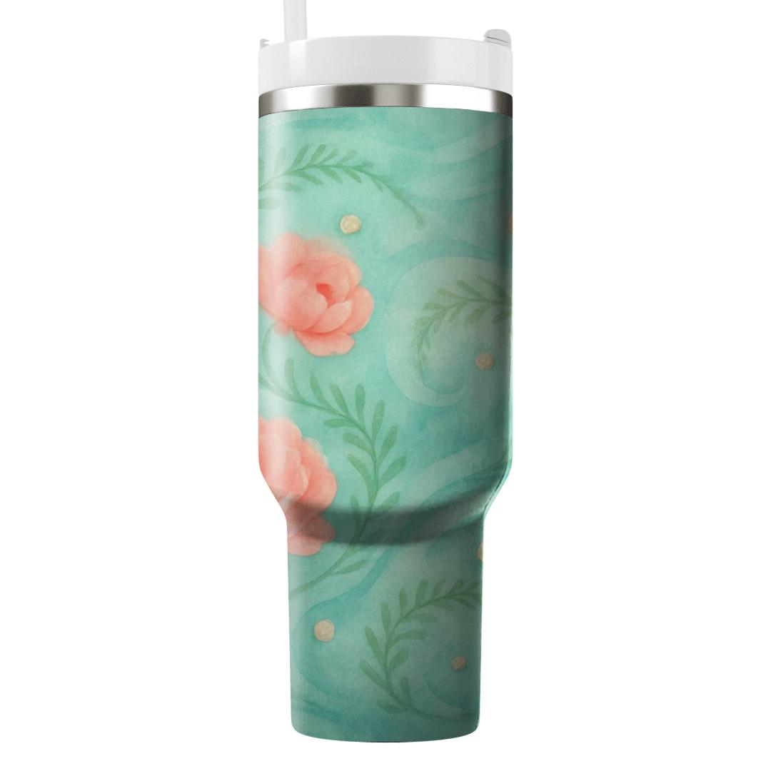Coral Reef Peony Dance tumblers for gifts