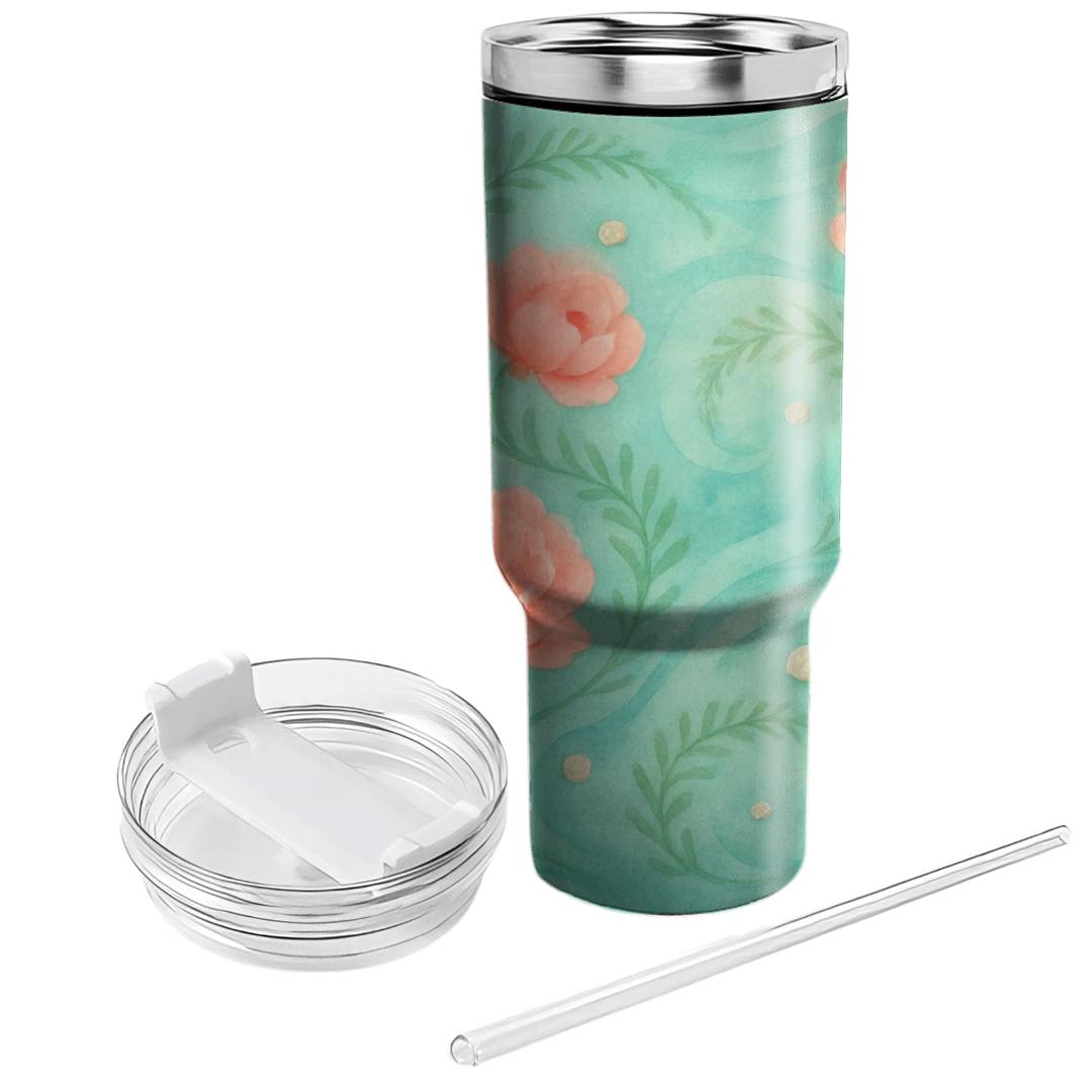 Coral Reef Peony Dance tumblers for gifts