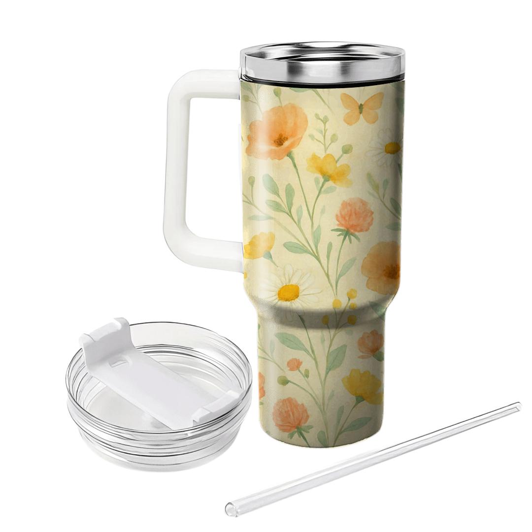 Sunrise Meadow Scatter travel tumblers