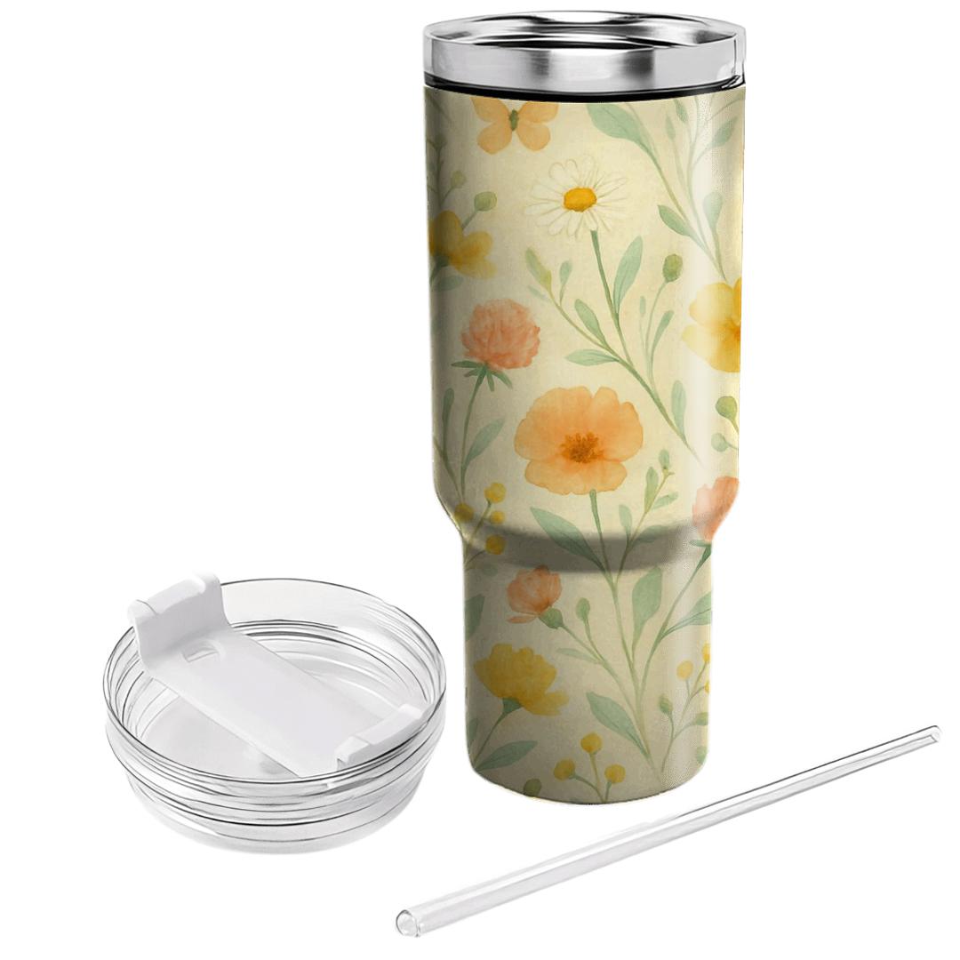 Sunrise Meadow Scatter travel tumblers