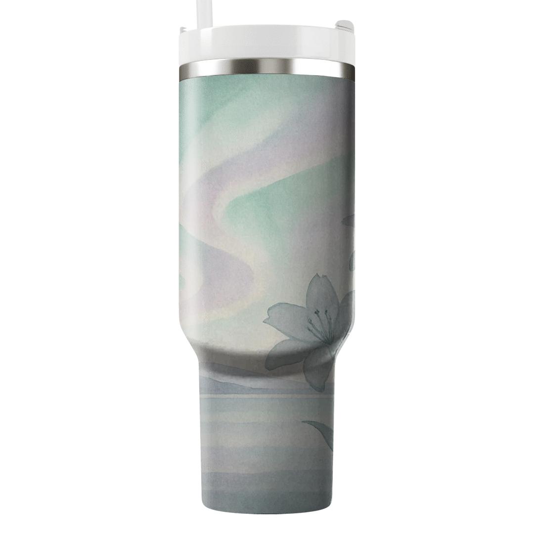Aurora Lily Silhouettes travel tumblers
