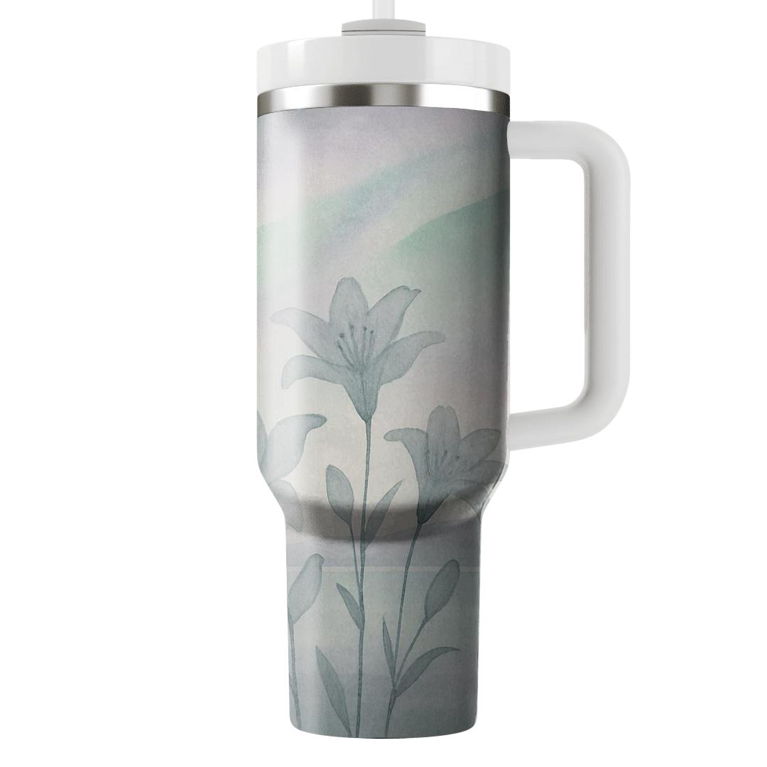 Aurora Lily Silhouettes travel tumblers