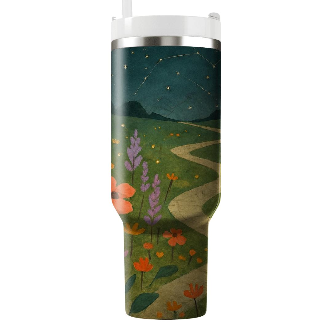 Cosmic Wildflower Trail travel tumblers