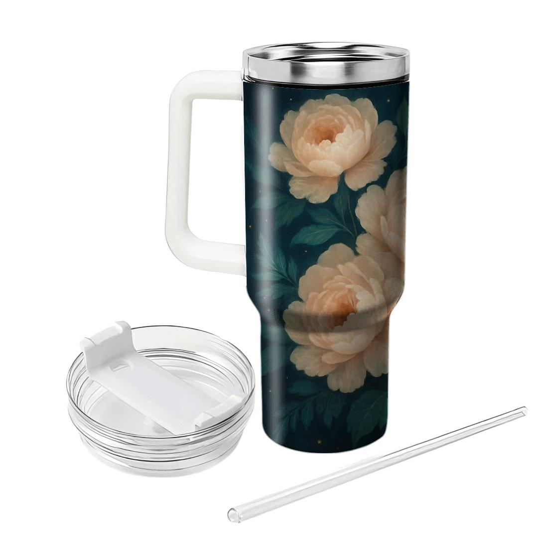Nebula Peony Cascade decorative tumblers