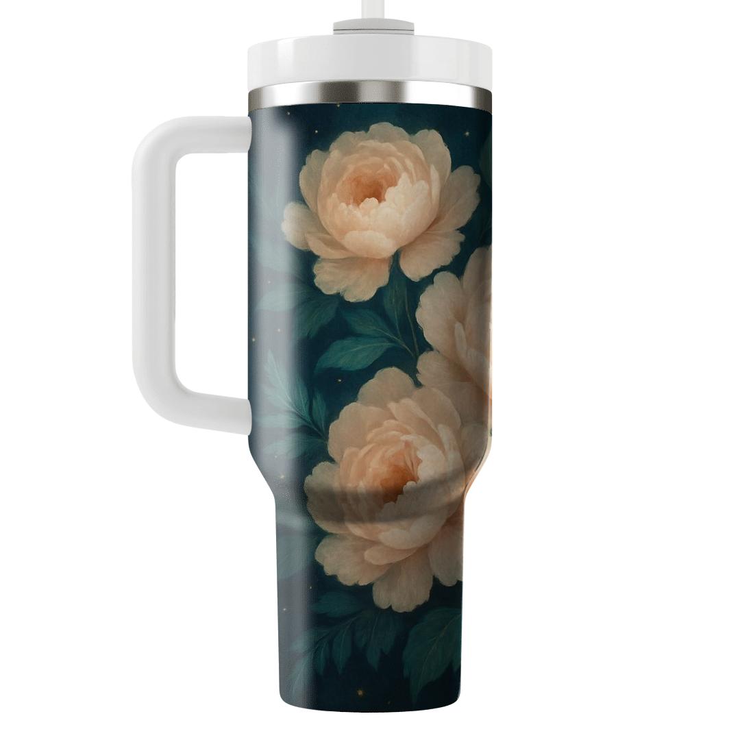 Nebula Peony Cascade decorative tumblers