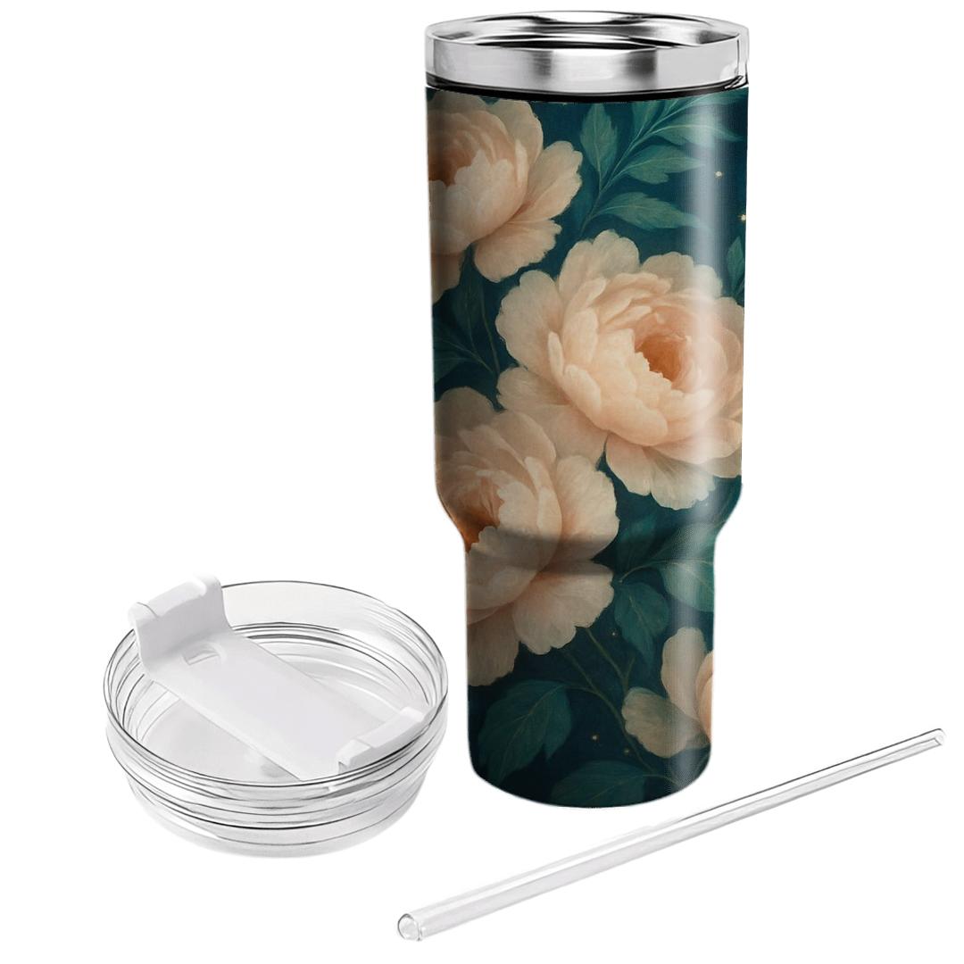 Nebula Peony Cascade decorative tumblers