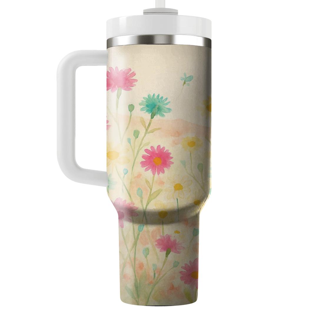 Aurora Wildflower Meadow personalized tumblers