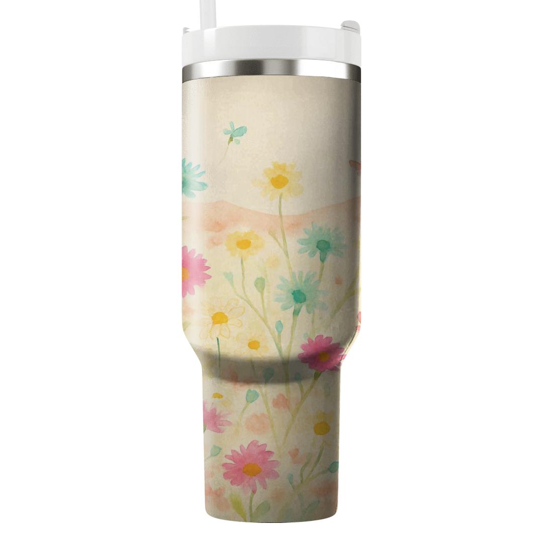 Aurora Wildflower Meadow personalized tumblers
