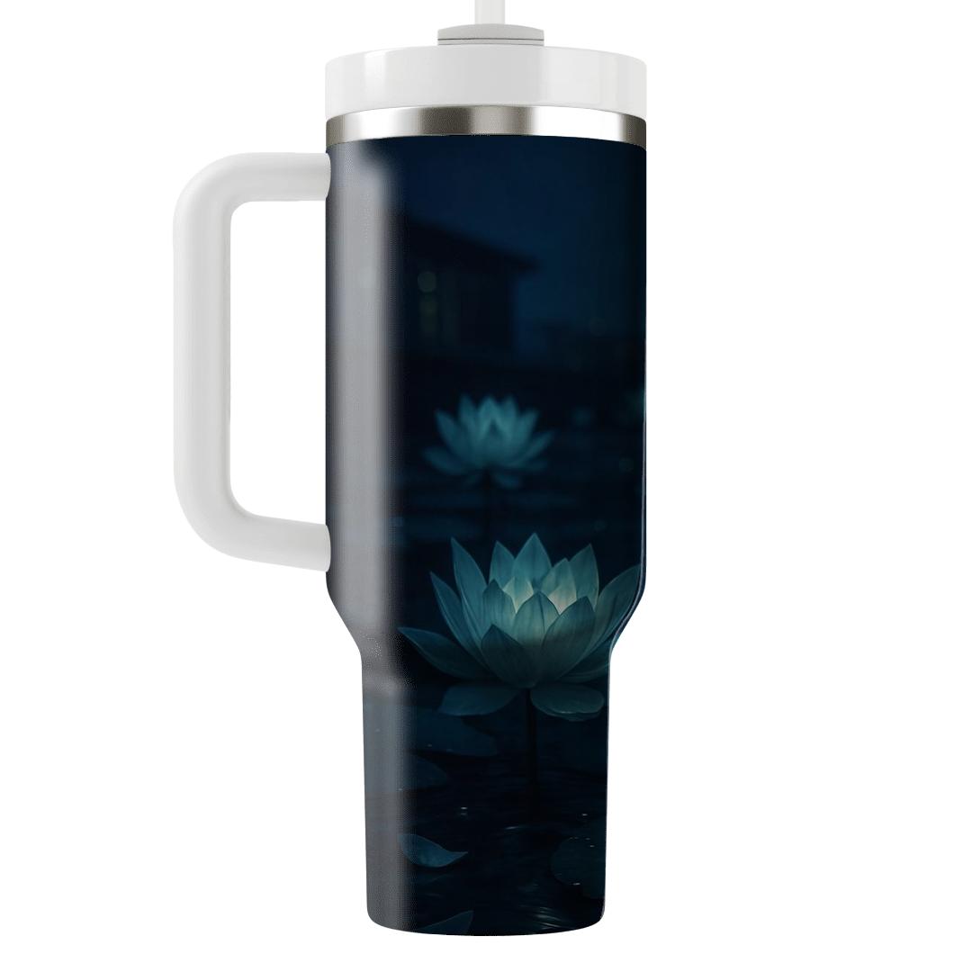 Midnight Lotus Melange personalized tumblers