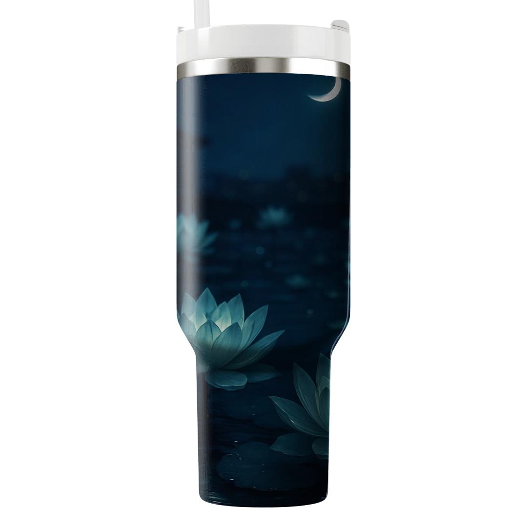 Midnight Lotus Melange personalized tumblers