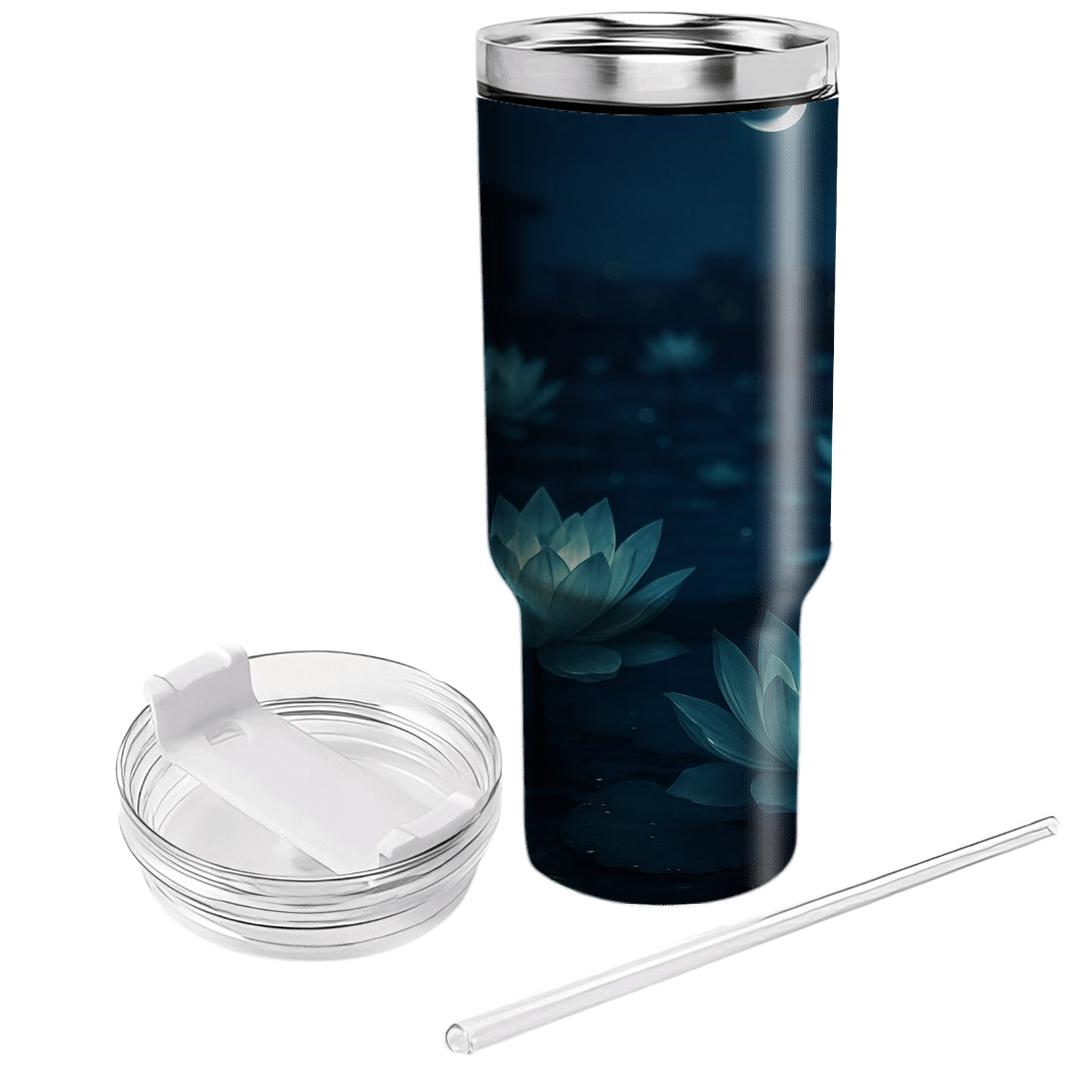 Midnight Lotus Melange personalized tumblers