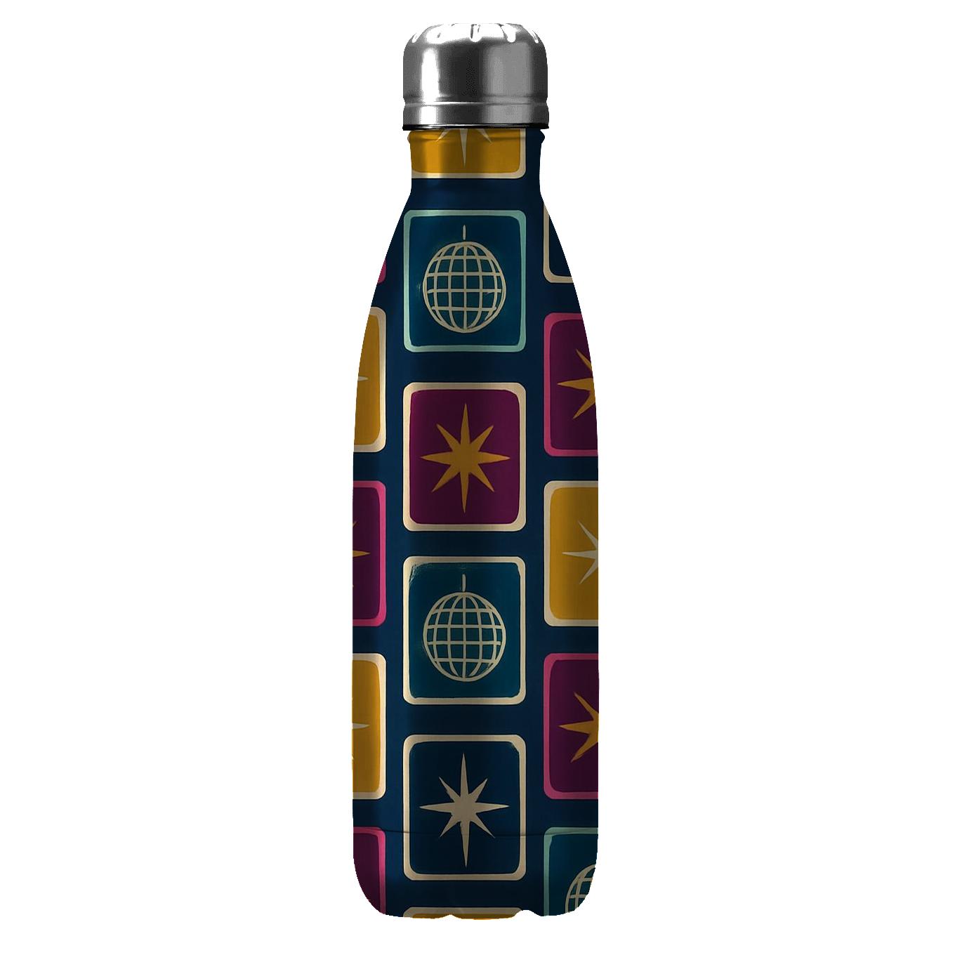 Cosmic Disco Tiles custom water bottles