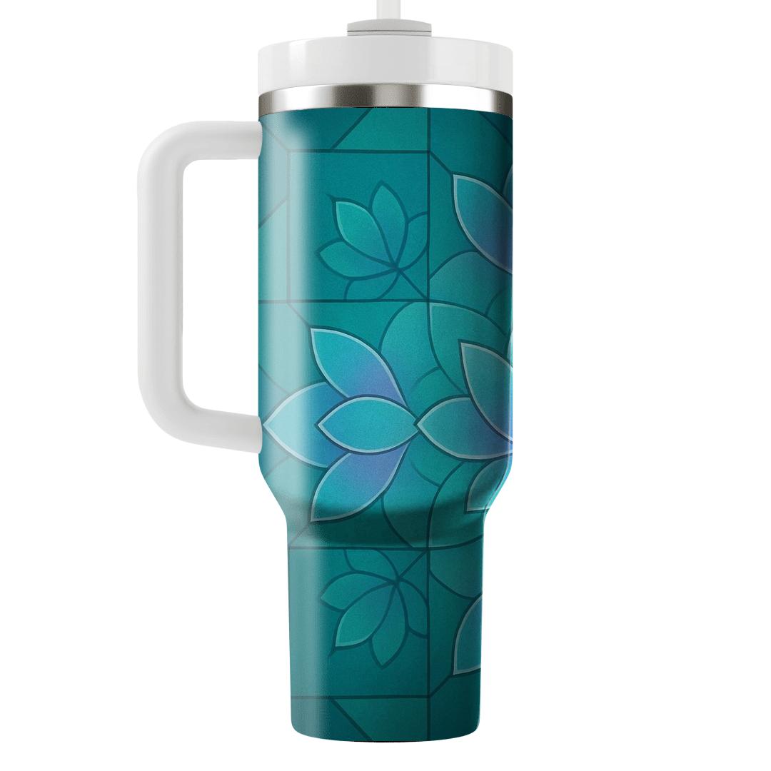 Aurora Lotus Mosaic decorative tumblers
