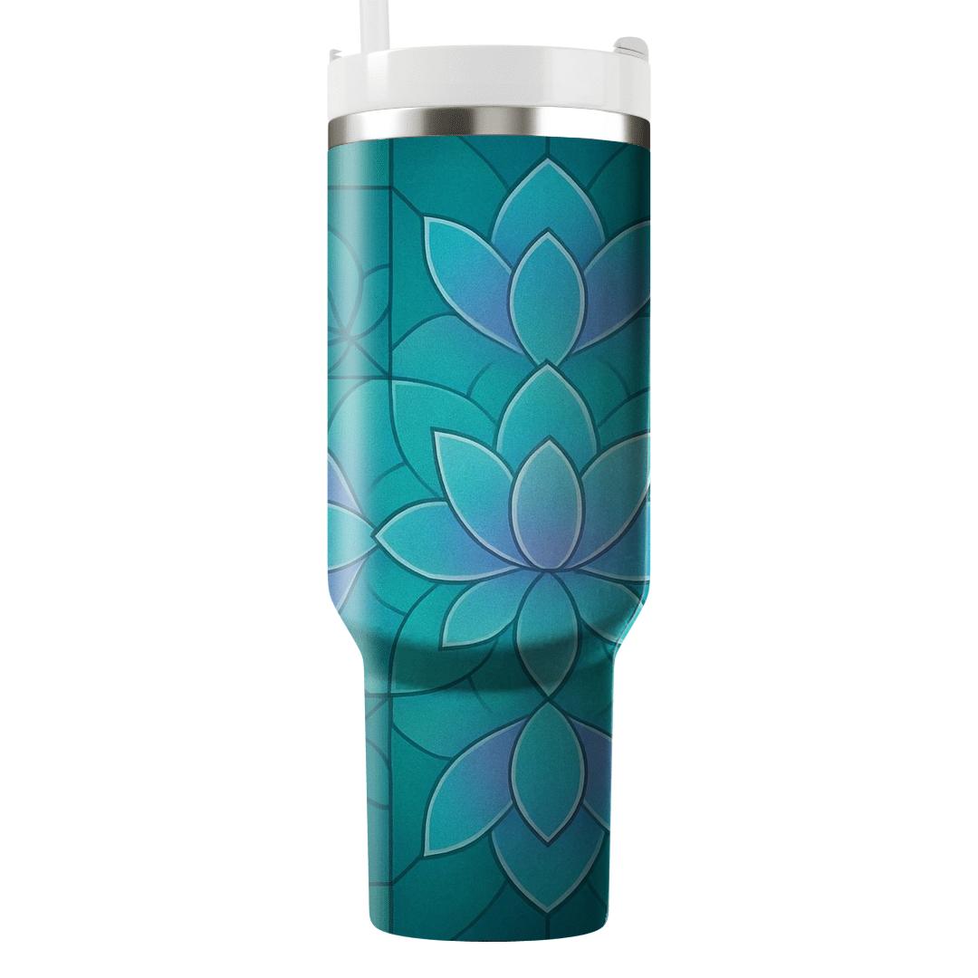 Aurora Lotus Mosaic decorative tumblers