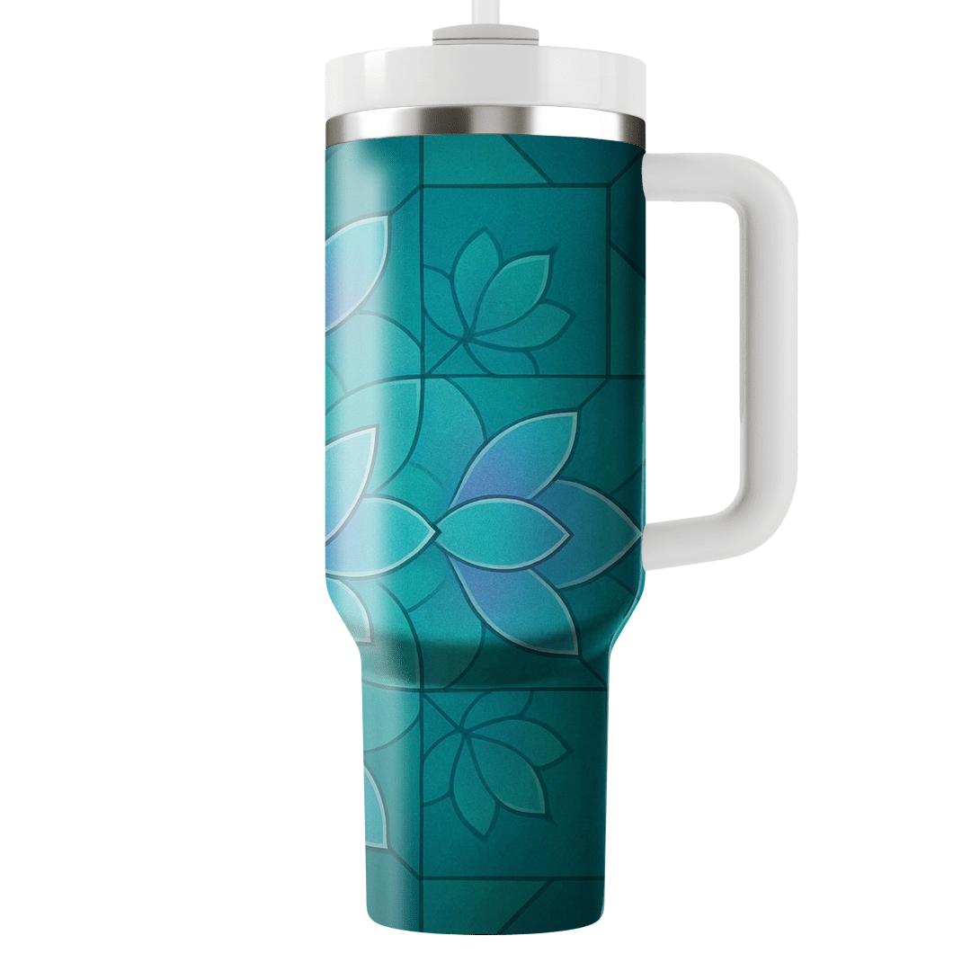 Aurora Lotus Mosaic decorative tumblers