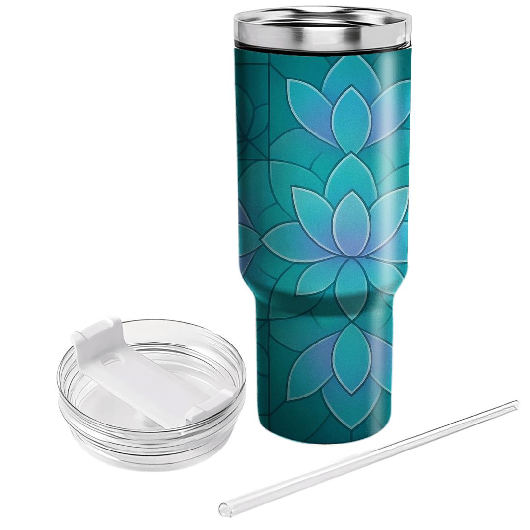 Aurora Lotus Mosaic decorative tumblers