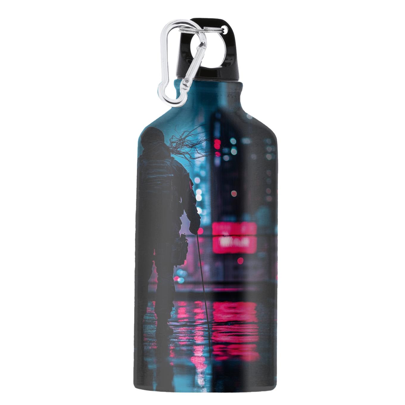Scarlett Johansson The Shadowed Elegance Of Black Widow sports bottles with lids